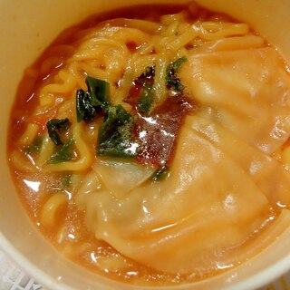 ピリ辛レンジ麺